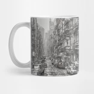 cityscape art design penting Mug